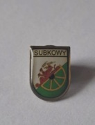 Herb gmina Subkowy przypinka pin odznaka wpinka