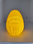 Wyjątkowa Pisanka 3D – Lampka LED "Wesołego Alleluja