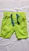 spodnie spodenki niemowlęce neonowe zielone rozmiar 68 nowe