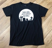 Bluzka męska Tshirt Twój ból - Kazik r.XL czarna 45zł