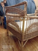 Wiklinowe łóżeczko w stylu boho