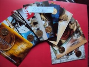 Komplet 9 blistrów z monetami 2zł z 2001r jak na foto