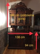 Antyczny kredens drewniany