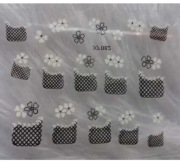 3D Naklejki na paznokcie BIAŁE