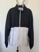 Kurtka Reebok Vintage XL czarno-biała wiatrówka Y2K retro