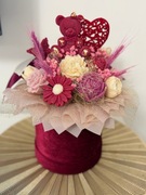 Bukiet kwiatów z wosku sojowego/ prezent na walentynki /candle bouquet