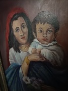 Obraz olejny matka z dzieckiem 