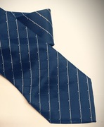 Krawat granat srebrna nitka