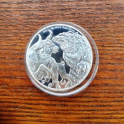 Tokelau Bull & Bear 1 uncja srebra 