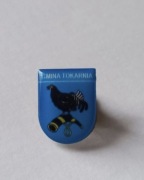 Herb gmina Tokarnia przypinka pin odznaka wpinka