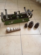 Stara waga PRL szalkowa z odważnikami