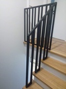 Balustrada wewnętrzna schodowa szklana barierka