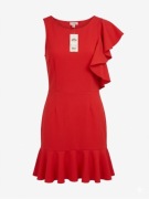 Sukienka elegancka z falbaną wesele chrzciny komunia 40 L