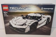 LEGO 42184 Technic - Biały hipersamochód Koenigsegg Jesko Absolut