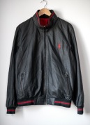 Dwustronna kurtka skórzana męska XL skóra naturalna perforowana