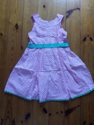 elegancka sukienka dziewczęca Monsoon 128  kropki