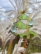 3szt Recznie robione witrazowe zawieszki na choinke