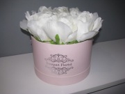 flower box kwiaty w pudełku róże 9 szt. bukiet flowerbox na prezent