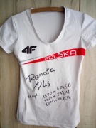 Koszulka renaty pliś z autografem 4f