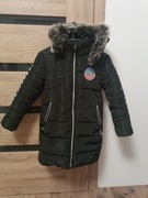 Kurteczka/płaszczyk zimowy, ocieplany dla dziewczynki rozmiar 146