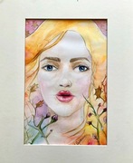 Akwarela kobieta 30x40 cm