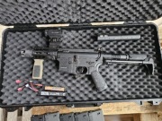 Replika Karabinka Strike industries 4" Raiders PDW - Black cyma platinum