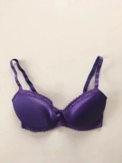 H&M Nowy, fioletowy biustonosz z push-up 70D