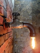 Kinkiet Industrialny Loft z rur