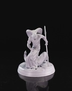 Krutzi Naga Włócznik Figurka 32mm 14K zgodna z DnD RPG