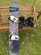 Komplet deska i buty snowboardowe