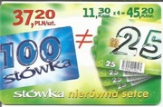 nr 99Dc - Stówka, duża karta - duży zysk N1, nr tłoczony