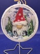 Bombka3d Z  ręcznie wykonanym Skrzatem 