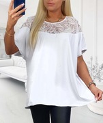 Bluzka bawełniana z koronką 