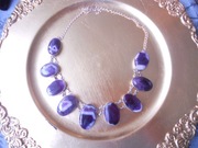 Piękny naszyjnik z ametystem