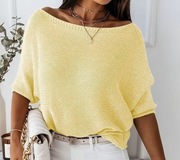 Damska Bluzka Sweter z Rękawem 3/4 Rozmiar XL 