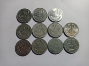11 x Moneta 50 groszy monety PRL - zestaw 