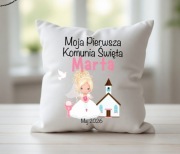 Pamiatka pierwszej komunii swietej prezent poduszka z imieniem
