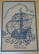Pocztówka z korka Portugalia Caravela Sec. XVI