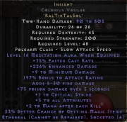 Diablo 2 Rotw olśnienie insight eth cv 16 aura nonladder PC