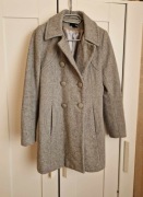 Szary płaszcz H&M S/M ciepły