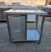 Stół Gastro z Szufladami oraz Półką - 80/60/85 cm - M.1540 N