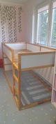 Łóżko młodzieżowe / dziecięce IKEA KURA Dwustronne piętrowe 90 x200/materac