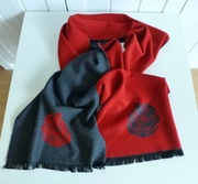 Designed in Britain miły dwustronny damski szal Vintage