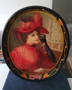 Taca Metalowa Coca-Cola – 1908 Calendar Lady – Kolekcjonerska made in USA 