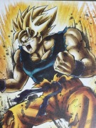 Dragon Ball Goku Super Saiyan ART Bandai Shikishi Art 7 Oryginał Japan