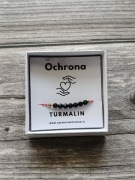 Bransoletka ochronna na jedwabnej nici z Turmalinem