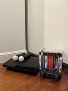 PlayStation 3 Slim + 2x PS Move + pad + gry + pudełko / stan bdb / komplet