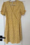 Krótka letnia sukienka MANGO żółta - rozmiar M