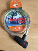 Linka zabezpieczająca do motocykla grubość 10 mm. dł.70 cm  + 2 kluczyki 
