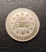 Numizmat okolicznościowy 10 Euro Niemcy 1997 próba Europa na Byku 
